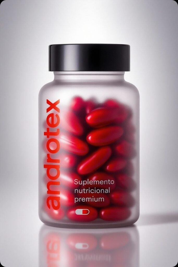 Envase de cápsulas redondeado.